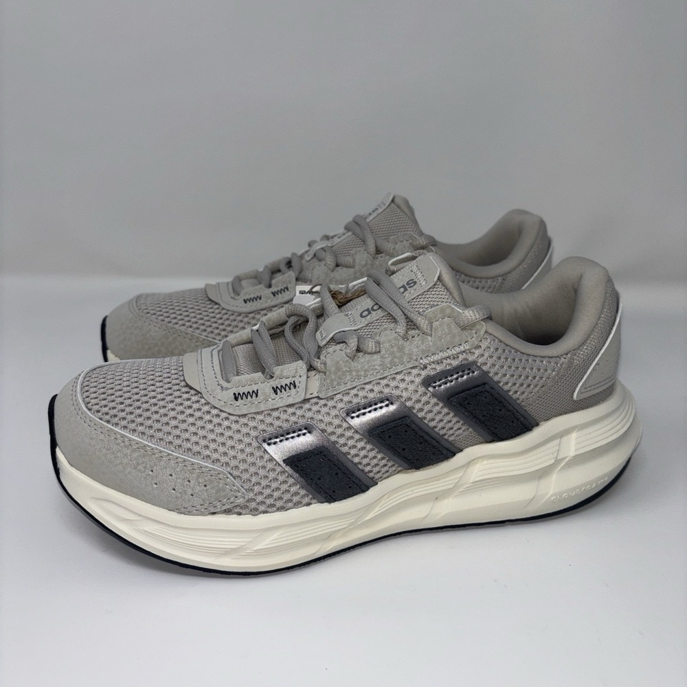 Adidas Astrastar Shoes Womens Size 6 Beige Grey Cloudfoam Comfort JQ6089